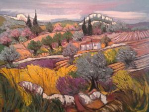 Voir le détail de cette oeuvre: Jardin fleuri en Provence
